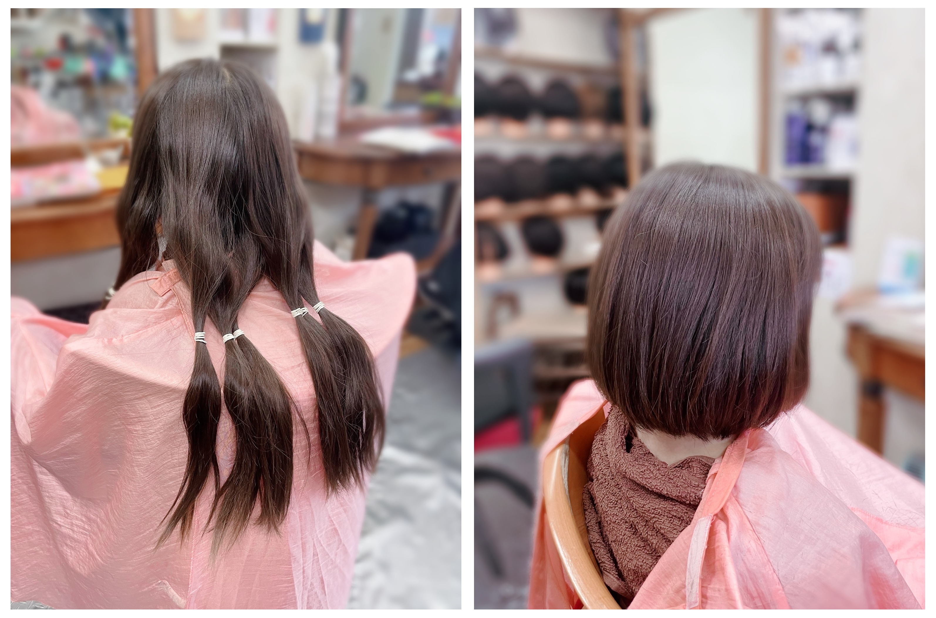 ＃ヘアドネーション　＃洗いやすい　＃乾かしやすい　＃毛量の取り方　