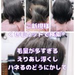 ＃くせ毛カット　＃えりあしが浮く　＃髪がハネる　＃毛量が多い　＃ブローが大変　＃くせ毛