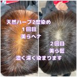 ＃地球にも良い　#美らヘナ　＃美ら藍　#2度染め　＃天然ハーブで白髪染め　＃深く濃く染まる　