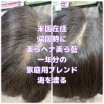 ＃美らヘナ　＃美ら藍　＃家庭用ブレンド　＃海を渡ってアメリカへ　＃髪に体に良い白髪染め
